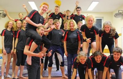 Deeside athletes having fun, 