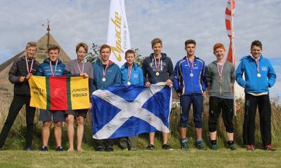 Mens relay podium, 